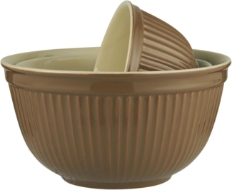3er Schüssel Set Schüsselsatz Keramik Mynte Hazelnut Braun Ib Laursen 2074-20