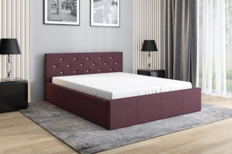 Polsterbett SKIDI , PFLAUME 69, 90 x 200