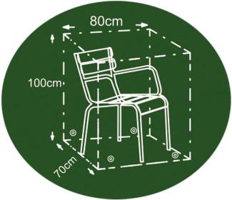 Gartenstuhl Schutzhaube anthrazit Schutzhülle Abdeckhaube Abdeckung 80x70x100cm