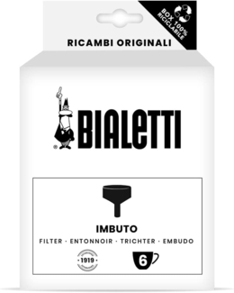 Bialetti Kaffeetrichter für Moka Induction Espressokocher 6 Tassen