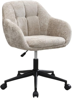 Vente-unique - Bürostuhl - Strukturstoff - Beige - Höhenverstellbar - LASSANDRA von Pascal Morabito