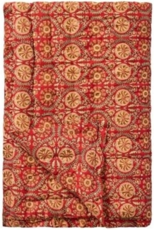 Ib Laursen - Decke Quilt Tagesdecke Überwurf 170x130cm Rot Muster 19216-00