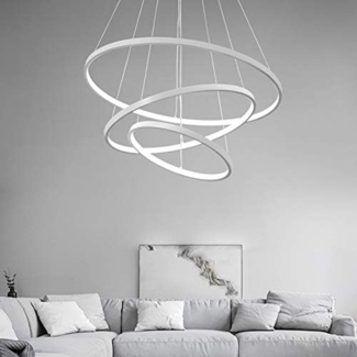 Euroton LED Pendelleuchte LED Pendelleuchte 2130 LED Hängelampe mit Fernbedienung, LED fest integriert, kalt - warm, 7000 k - 3000 k stufenlos einstellbar