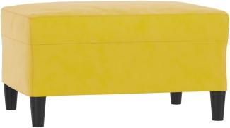 vidaXL Fußhocker Gelb 70x55x41 cm Samt 349323