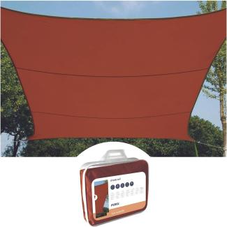 Sonnensegel Quadratisch Terracotta 3,6 x 3,6m - Sonnenschutz Terrasse & Balkon