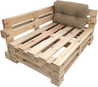 chilly pilley Palettenkissen Wasserdicht Palettenauflage Palettenpolster Palettenmöbel Gartenkissen Wasserfest Wasserabweisend viele Größen und Farben (Seitenkissen 60x40. Cappuccino)