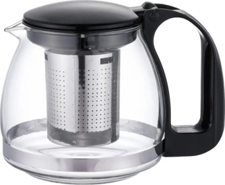 MICHELINO Glas-Teekanne "Eddy" 700 ml schwarz 28150