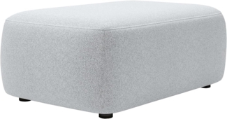 Vente-unique - Hocker - Strukturstoff - Hellgrau DAVISO