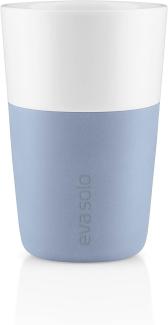 Eva Solo Cafe Latte-Becher Blue Sky, 2er Set, Kaffeebecher, Tasse, Porzellan / Silikon, 360 ml, 501128