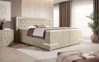 Boxspringbett Carlotta 140x200 Beige H4