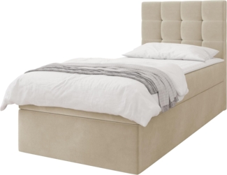 Boxspringbett Gazel Single (Farbe: Manila 02, Größe: 100 x 200)