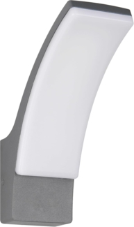 Moderne LED Außenwandleuchte BEJA aus Aluminium in Anthrazit, Höhe 22,5cm