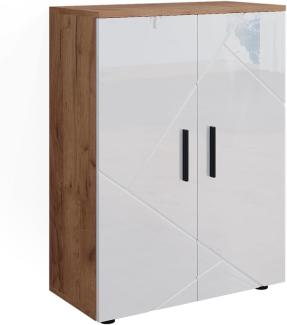 Vicco 'Irma' Midischrank, Holz, 81 x 30 x 60 cm, Eiche