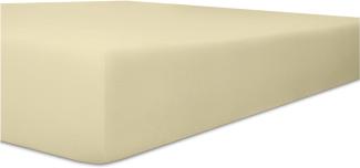 Kneer Qualität 22 Vario-Stretch Topper-Spannbetttuch 200x220x4-12cm 26 ecru