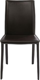 Kare, Milano Brown, 74638, bequemer, moderner Esszimmerstuhl, coffeebraun, 91x47x61cm