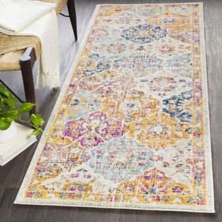 Livabliss Teppich CUZCO, rechteckig, Höhe: 7 mm, Vintage Orientteppich, Kurzflor Boho Wohnzimmerteppich, Läufer