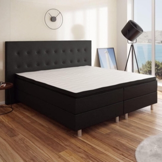 Best For You Boxspringbett Neo First Class Bett Polsterbett Schwarz Viele Größen 180x200