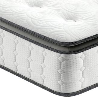 Vesgantti Matratze 100x200 Federkernmatratze 7-Zonen Taschenfederkernmatratze Modern Tonnentaschenfederkernmatratze Comfort Boxspring Mattress (H4, Fashion Pillow-top 26cm)