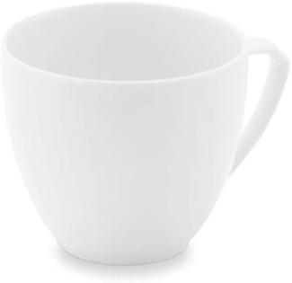 Obertasse 0,16l Ecco Weiß Friesland Porzellan Kaffeetasse - Mikrowelle geeignet, Spülmaschinenfest