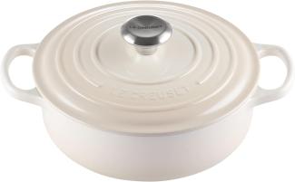 Le Creuset Signature Gourmet Bräter rund 24 cm Meringue