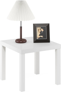 Furinno Klassisch Beistelltisch, Holzwerkstoff, Weiß, 1-Pack