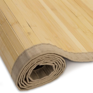 Bambusmatte Bambusteppich, Bambus natur, 60x240