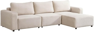 HOME DELUXE Modulares Schlafsofa VINA Beige - 295 x 168 cm
