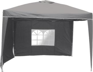 Alu Pavillon Faltpavillon 3x3m Gartenpavillon Gartenzelt Partyzelt Wasserdicht Steingrau