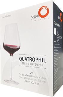 Stölzle Lausitz 2x QUATROPHIL Bordeauxkelch klar 231 00 35