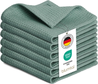 Blumtal Geschirrtuch Set 50x70 oder 30x30 cm, 100% Baumwolle, (10-tlg), Saugfähig, schnell trocknend, waschbar, 100% Baumwolle