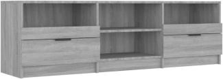 vidaXL TV-Schrank Grau Sonoma 150x33,5x45 cm Holzwerkstoff 817115