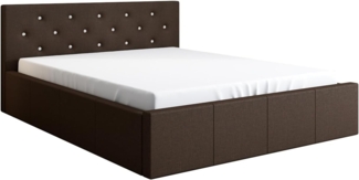 Polsterbett SKIDI , Braun 16, 90 x 200