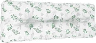 vidaXL Palettenkissen Blattmuster 120x40x12 cm Stoff 360641