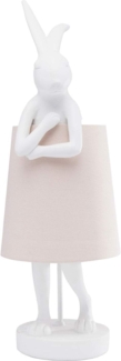 KARE Design Tischleuchte Animal Rabbit Weiß/Rosa 68cm 61599