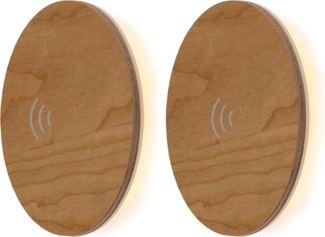 Northpoint LED Wandleuchte Northpoint LED Wandleuchte Indirektes Licht Echtholz, mit Bewegungsmelder