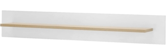 Wandboard Isgard in weiß und Eiche 107 cm