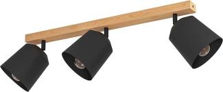 Eglo 900433 Spotleuchte COTORRO E27 3X25W braun, schwarz L:84cm B:14. 5cm H:23cm dimmbar