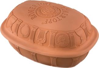 Römertopf Bräter Dampfgarer 40 Jahre Jubiläums-Edition 3,5 Liter, 34,0 x 26,0 x 19,0 cm, Oval, Terrakotta
