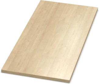 AUPROTEC Tischplatte 19mm Mandal Ahorn Natur 800 x 800 mm Holzplatte Dekor Spanplatte mit Umleimer ABS Kante Auswahl: 80 x 80 cm