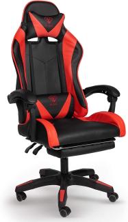 Chefsessel Stuhl Home Office Chair Racing Bürostuhl Sportsitz Büro Stuhl Schwarz/Rot