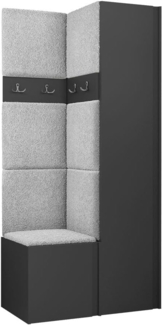 Garderoben-Set Monati XXIV (Farbe: Graphit, Abriamo 06)