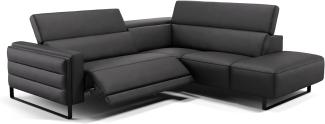 Sofanella Polsterecke DELTONA Sofalandschaft Eckcouch Designersofa in Schwarz