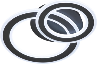 Fischer & Honsel 21397 LED Deckenleuchte Elvas sandschwarz CCT dimmbar