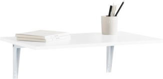 Wandklapptisch,Klapptisch,Esstisch,Küchentisch,60x40 cm,weiß, FWT21-W