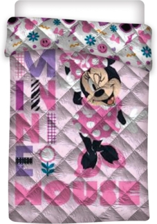 Disney Minnie Mouse Steppdecke Decke 100% Polyester Kuscheldecke für Kinderzimmer