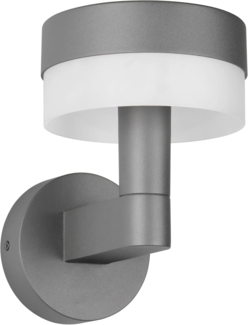 LED Außenwandleuchte MACKENZIE aus Aluminium in Anthrazit, H: 22cm