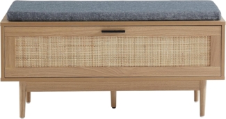 BAÏTA - Schuhbank Amana aus Rattan, 100 cm