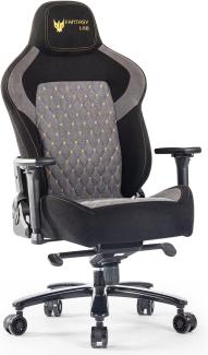 Fantasylab Gaming Stuhl Stoff Ergonomischer Gaming Stuhl 200kg Belastbarkeit Bürostuhl 200kg Gamer Stuhl mit Lendenwirbelstütze chefsessel 200kg belastbarkeit Schreibtischstuhl Gaming Chair