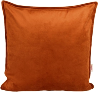 beties Kissenbezug Samt&Sonders, (1 Stück), Kissenhülle ca. 40x40 cm Samtkissen warm und weich rost-orange
