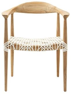 SAFAVIEH Bohemian Wooden Arm Chair, in Light Oak